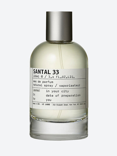 Le Labo Santal 33 fragrance bottle