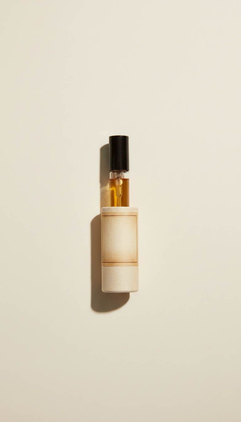 Niche Perfume Sample Vial with Apothecary Packaging